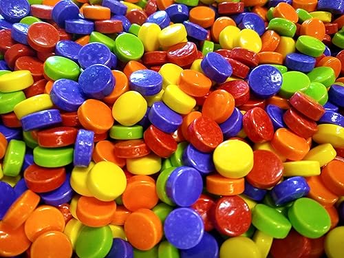 Miniatura 3 de Bocaditos de caramelo de cereza y frambuesa a granel de 2 libras de limón agrio a granel, sabor limón, naranja, azul y frambuesa, intensamente