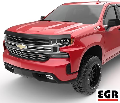 Miniatura 2 de EGR 301691 Superguard - Protector de capó, acabado ahumado oscuro, compatible con modelos seleccionados de Chevrolet Silverado 1500