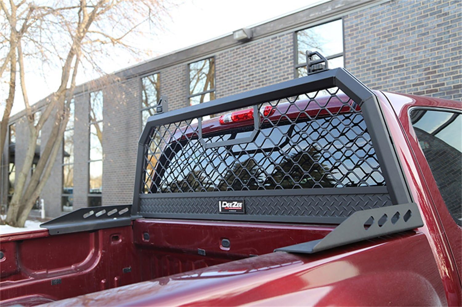 Dee Zee DZ95050WRB Gloss Black Aluminum Mesh Cab Rack