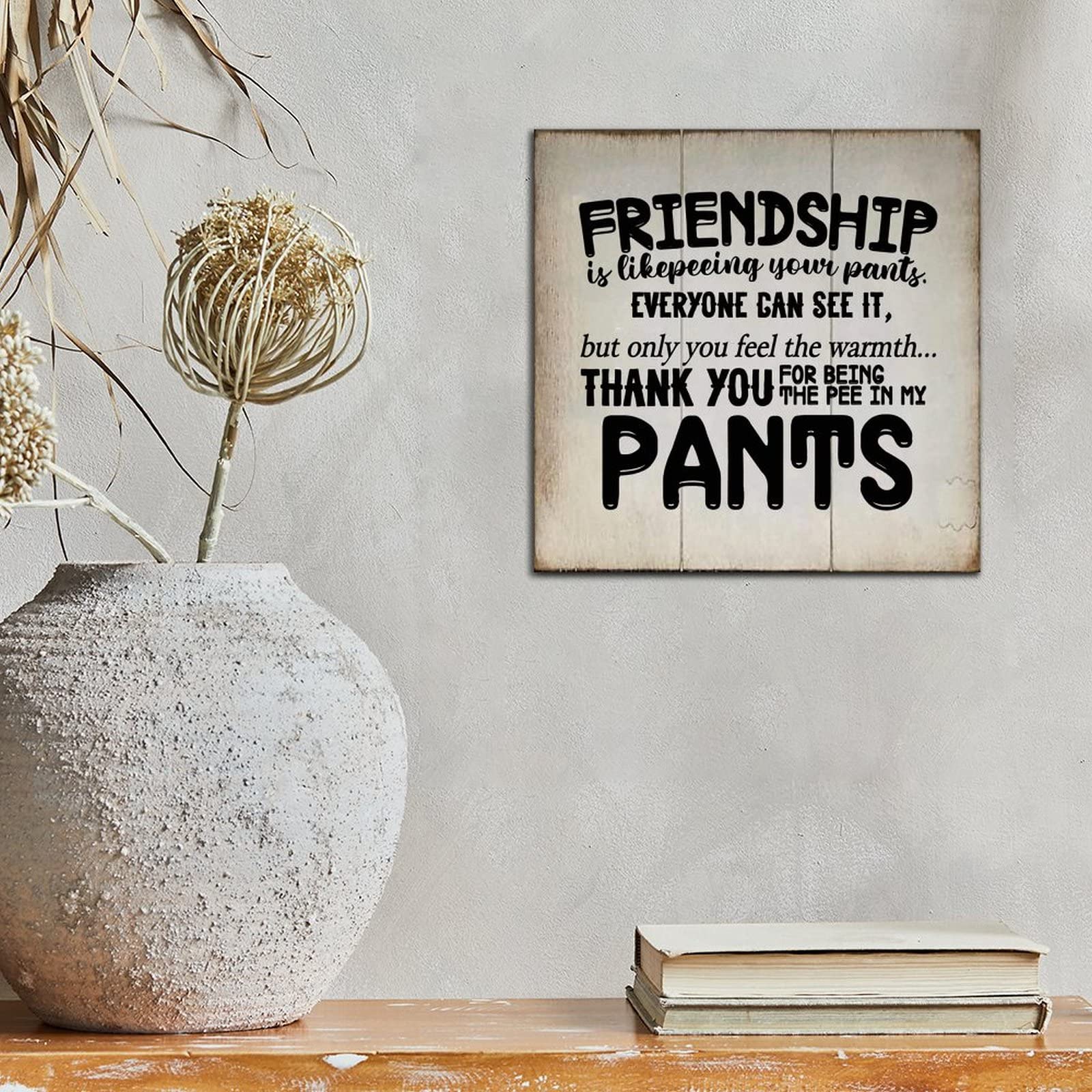 FUNNY Friendship Card Printable, Friendship is Like Peeing in Your Pants, Hilarious Birthday Card for Friend, Digital Download Pdf Template
