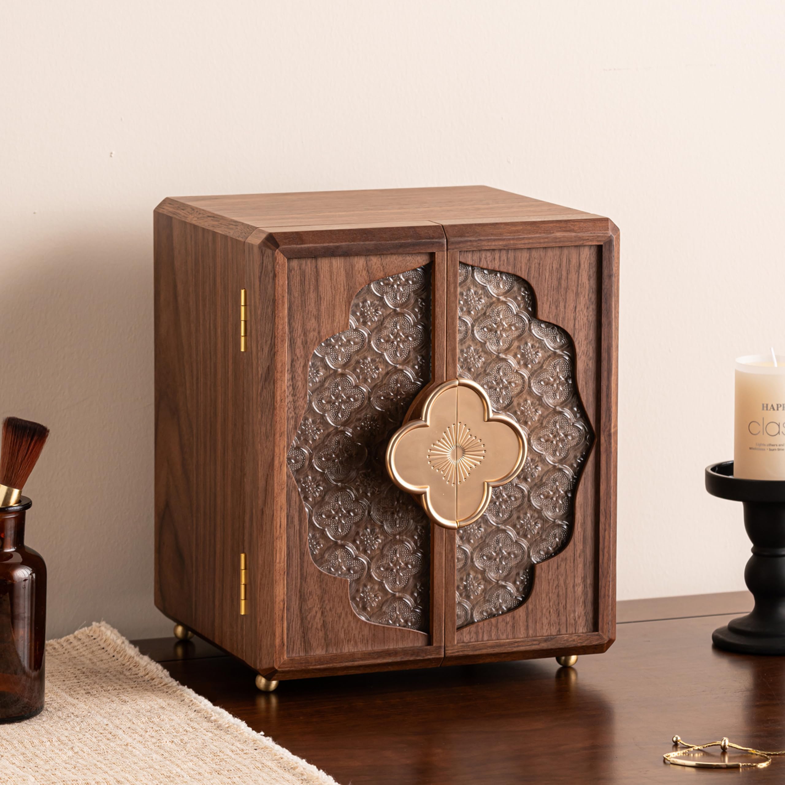 Amazon.com: ZMARKRAFT® Black Walnut Wooden Jewelry Box, Decorative