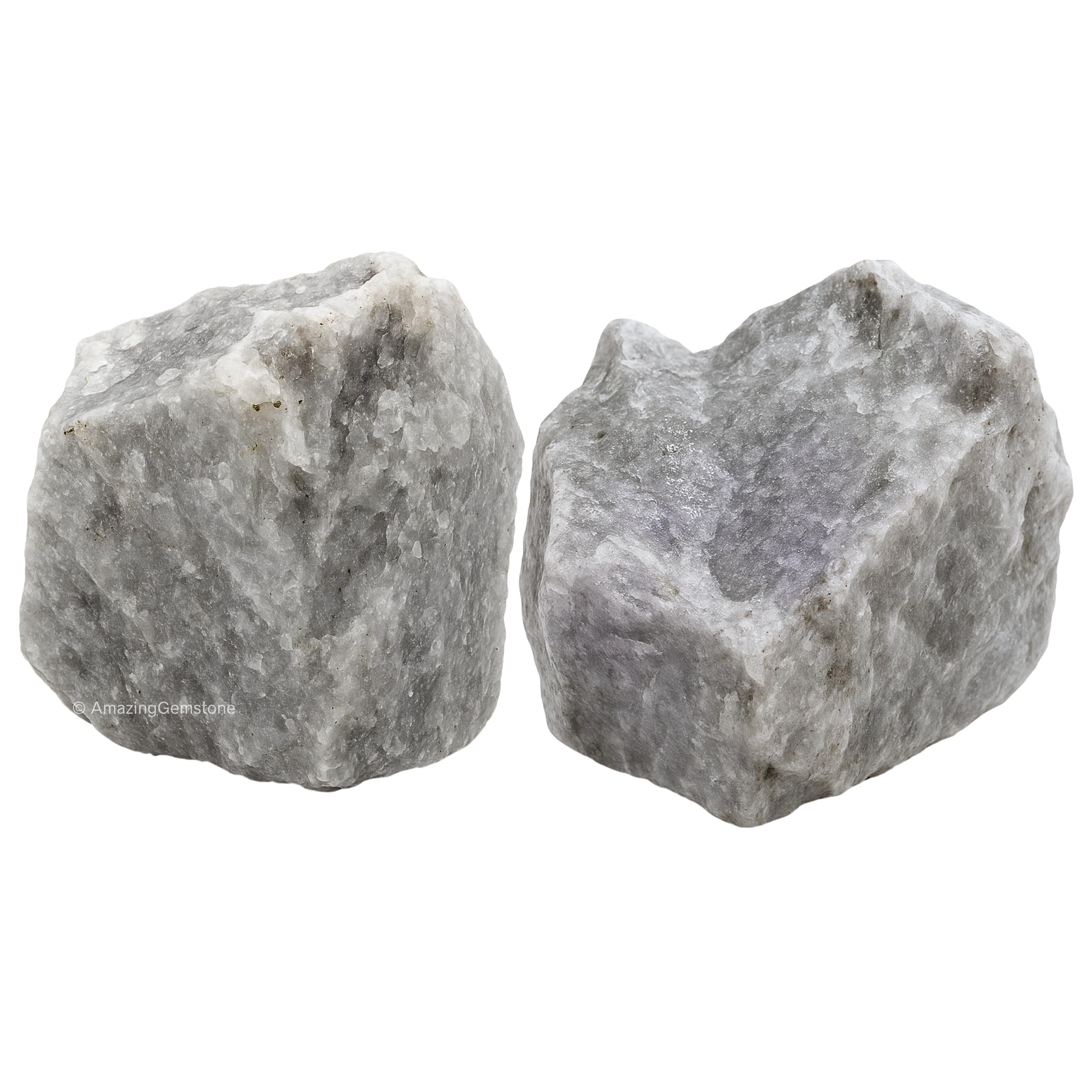 Hackmanite Fluorescent Sodalite Crystals and Healing Stones, 2 Piece Raw | Certified Healing Crystal Rough Rocks For Tumbling and DIY Projects Gifts - Positive Energy, Chakra Healing, Meditation