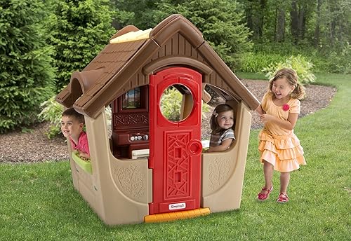 Miniatura 2 de Simplay3 Casa de campo con vista al jardín, casa de juegos para interiores y exteriores para 4 o más niños de 18 meses en adelante (52 pulgadas de