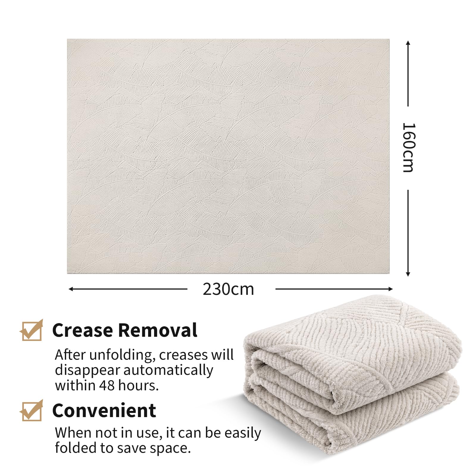 Enyhom Tappeto Salotto Beige Pelo Corto 160 x 230 cm, Classico Tappeto Soggiorno Antiscivolo Morbido Tappeti Salotto Grande Tappeto Lavabile per Soggiorno, Camera da Letto