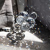 Vista 2 de Atrapasueños de cristal 20mm/30mm/40mm Prismas de bola de cristal transparente para lámpara de araña con gotas de luz colgantes, piezas de prisma