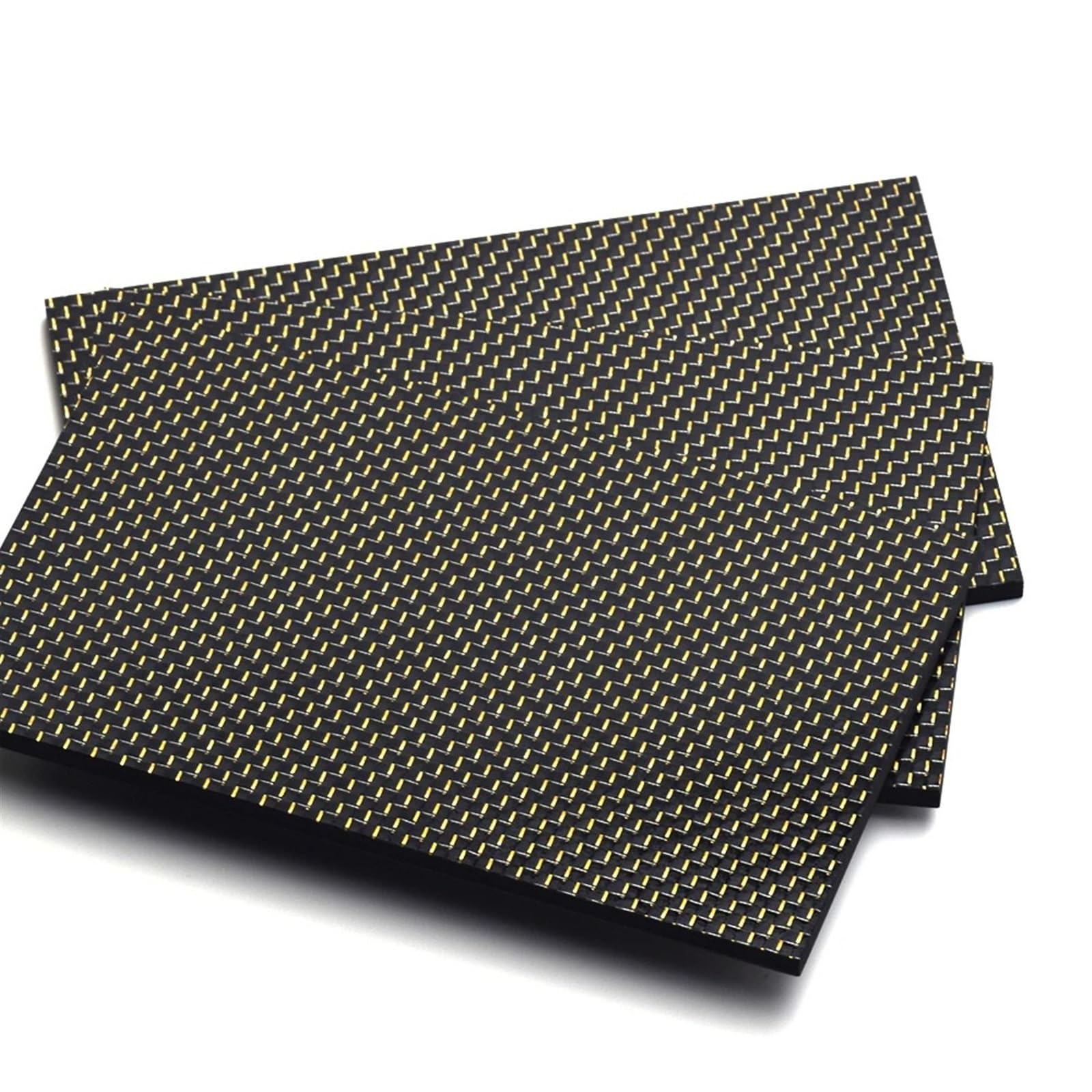 400x500mm 3k Color Carbon Fiber Board Thickness 0.5 to 2.5mm Gold and Silver Brushed Smooth Matte Fiber Board for RC Model 3k Carbon Fiber(2.0mm Glossy)