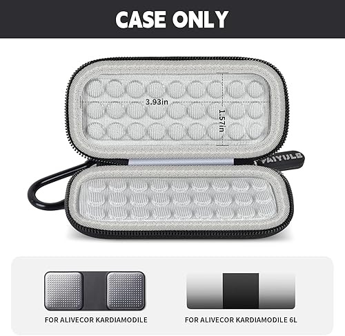 Miniatura 2 de Funda compatible con KardiaMobile 1L 6L Monitor de electrocardiograma personal, soporte de almacenamiento también se adapta a monitor de frecuencia