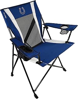Kijaro Sports Fan Folding Chair, 26" L x 35.5" W x 37" H, Indianapolis Colts