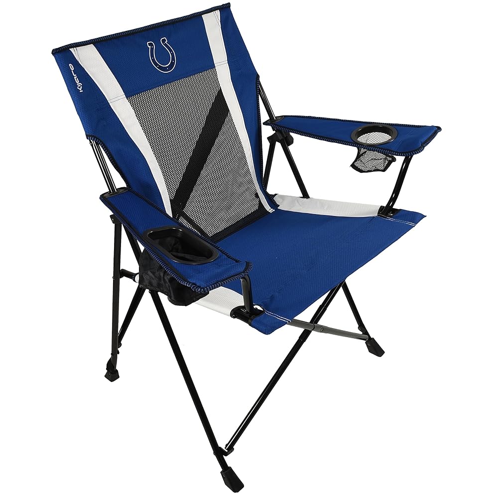 Kijaro Sports Fan Folding Chair, 26 L x 35.5 W x 37 H, Indianapolis Colts