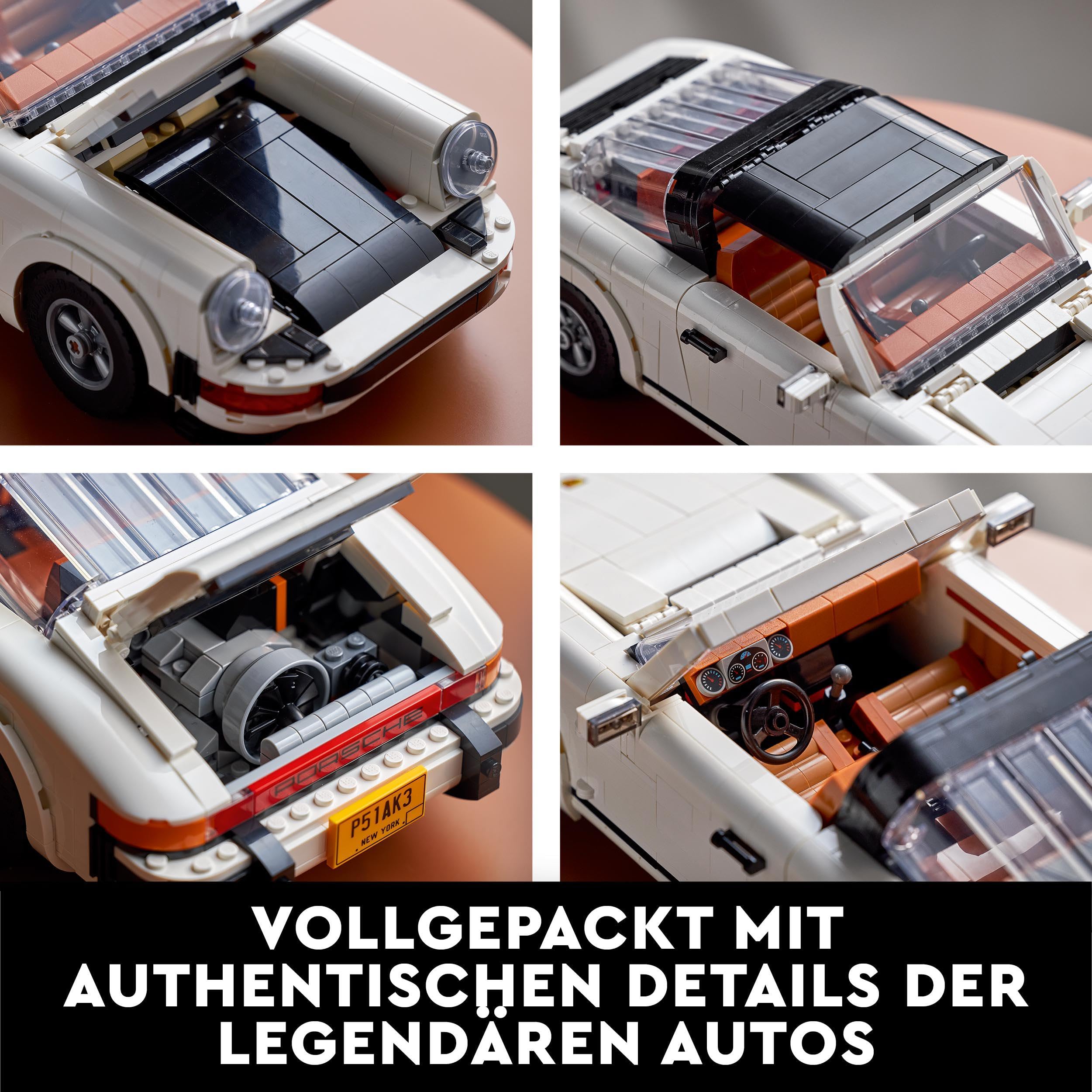 LEGO Icons Porsche 911 Modellauto für Erwachsene, Rennauto Modellbausatz zum Sammeln 10295