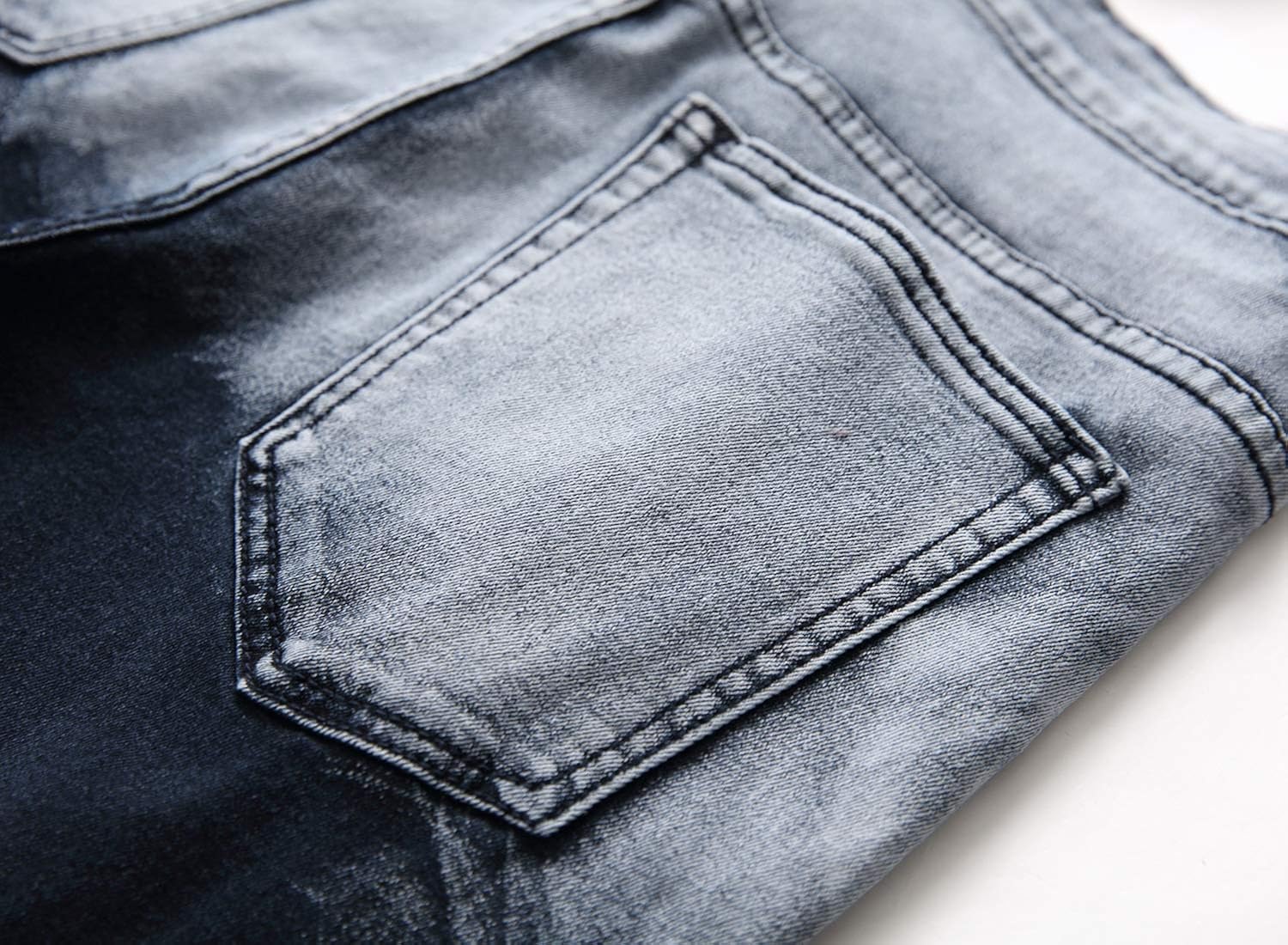 Men's Skinny Fit Ripped Destroyed Fashion Comfy Stretch Jeans Pants 32W x 32L Hq22001