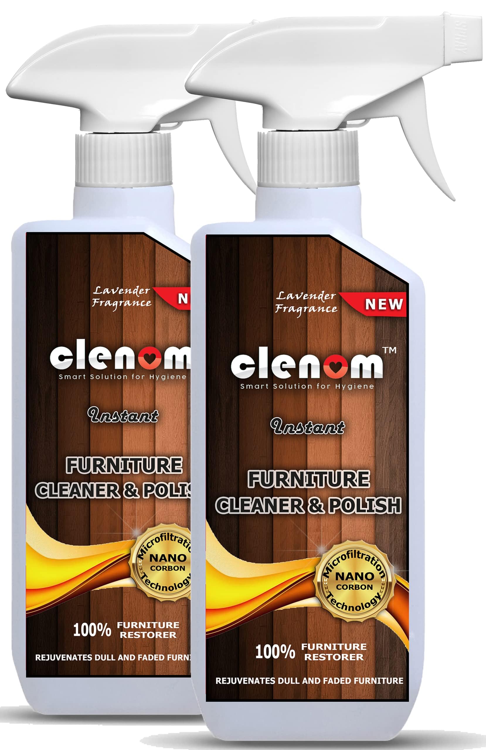 Clenom Wood Furniture Polish & Cleaner Spray (Each 500 ml, Pack of 2), for Maintain Furniture, Polish,Clean Stains, Protects, Beautifies & Gives Shiny Look for all type of Furnitures (B0BV6MV7NY) Amazon Price History, Amazon Price Tracker
