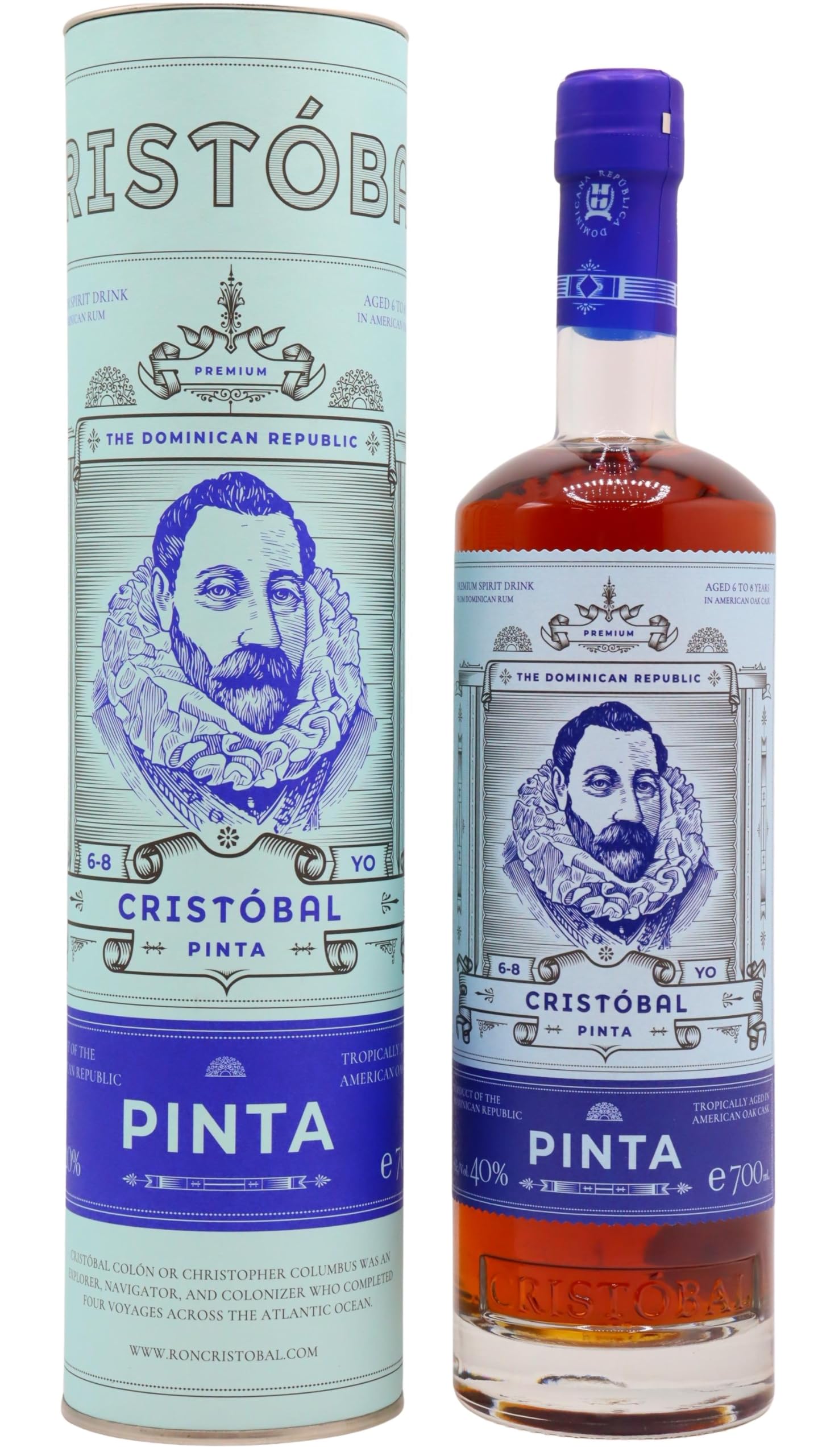 Ron Cristóbal PINTA 40% Vol. 0,7l in Geschenkbox