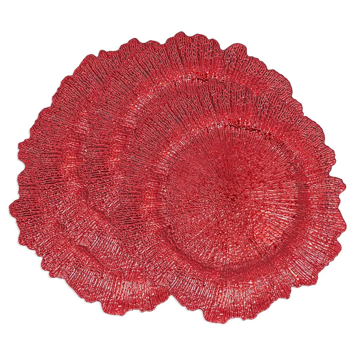 Fennco Styles Modern Starburst Charger Plates 14