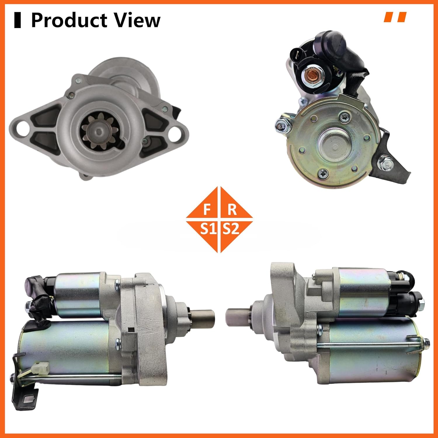 Starter Motor Compatible with Honda-Accord 2.7L 3.0L,Odyssey,Pilot 3.5L&for Acura-CL,TL 3.0L 3.2L,MDX 3.5L,-Replace#17582,17728, SM442-01,SM442-41,SM442-29,06312-P8A-5050,31200P8AA01