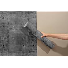 Gri Beton Desenli Kendinden Yap kanl  Duvar Ka d  - Mutfak ve Banyo
