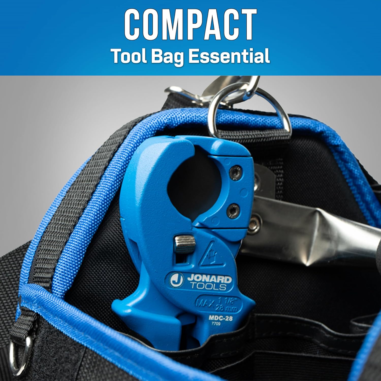 Jonard Tools MDC-28 Pipe and Tube Cutter for Plastic Tubes and Fiber Ducts, Up to 1.1" (28 mm)