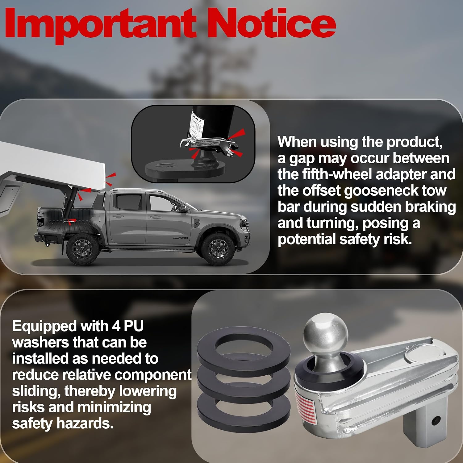 GNXA4085,6" Offset Gooseneck Hitch Extender,Gooseneck Hitch Offset Ball