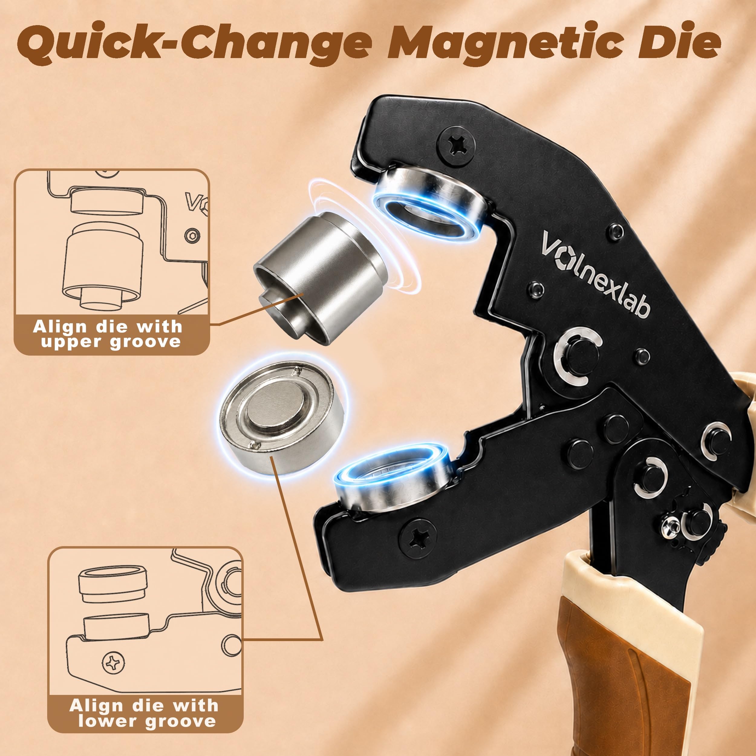 Grommet Tool Kit - 4 Sizes Included -3