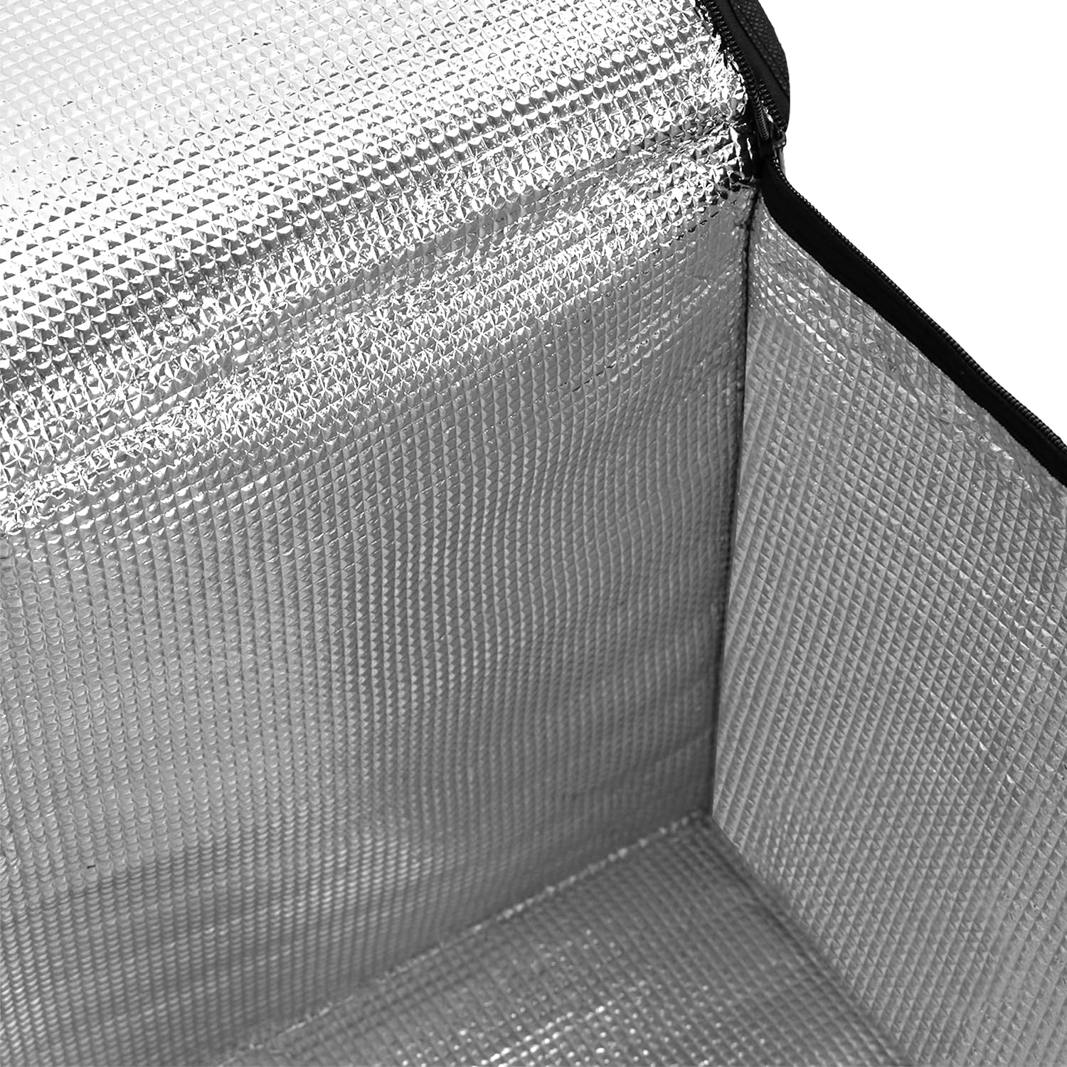 QWORK® Bolsa termica Porta Alimentos 58 * 35 * 38cm, Mantiene la Comida fría/Caliente, Ideal para Pizza, latas de Cerveza y Entrega de Comida