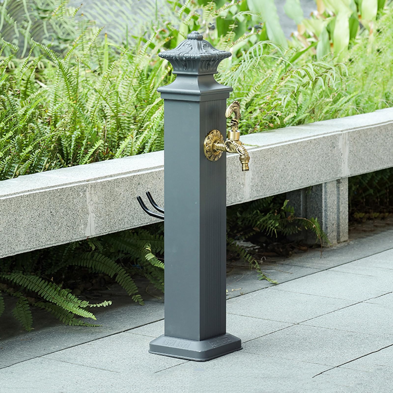 Colonne d'eau Jardin, Colonne d'eau extérieure avec Robinet, Colonne Robinet Cour, Fontaine décorative avec Robinet, Colonne d'eau rétro pour l'irrigation et Lavage des pâturages Ferme