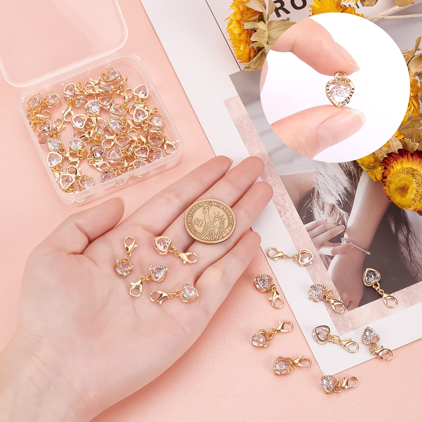 Flyow Argent Sterling 925 Pendentif En Forme De Cœur Collier Pour Les