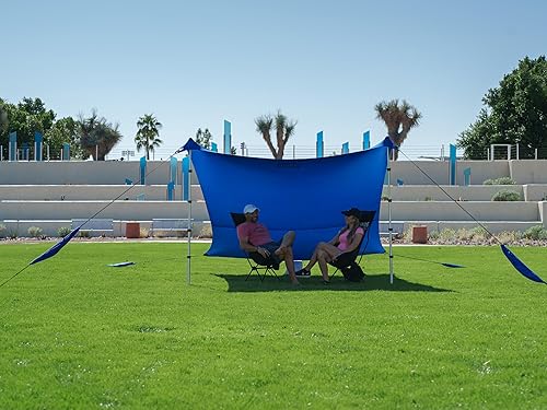 ShadeEco Nomad - Parasol Tienda de campaña de playa de 9 x 8.5 pies con protección UPF50+, tienda de sombra ajustable Configuración rápida de 5