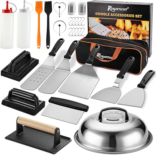 Is the ROMANTICIST 29PCS Griddle Accessories Set suitable for home use?