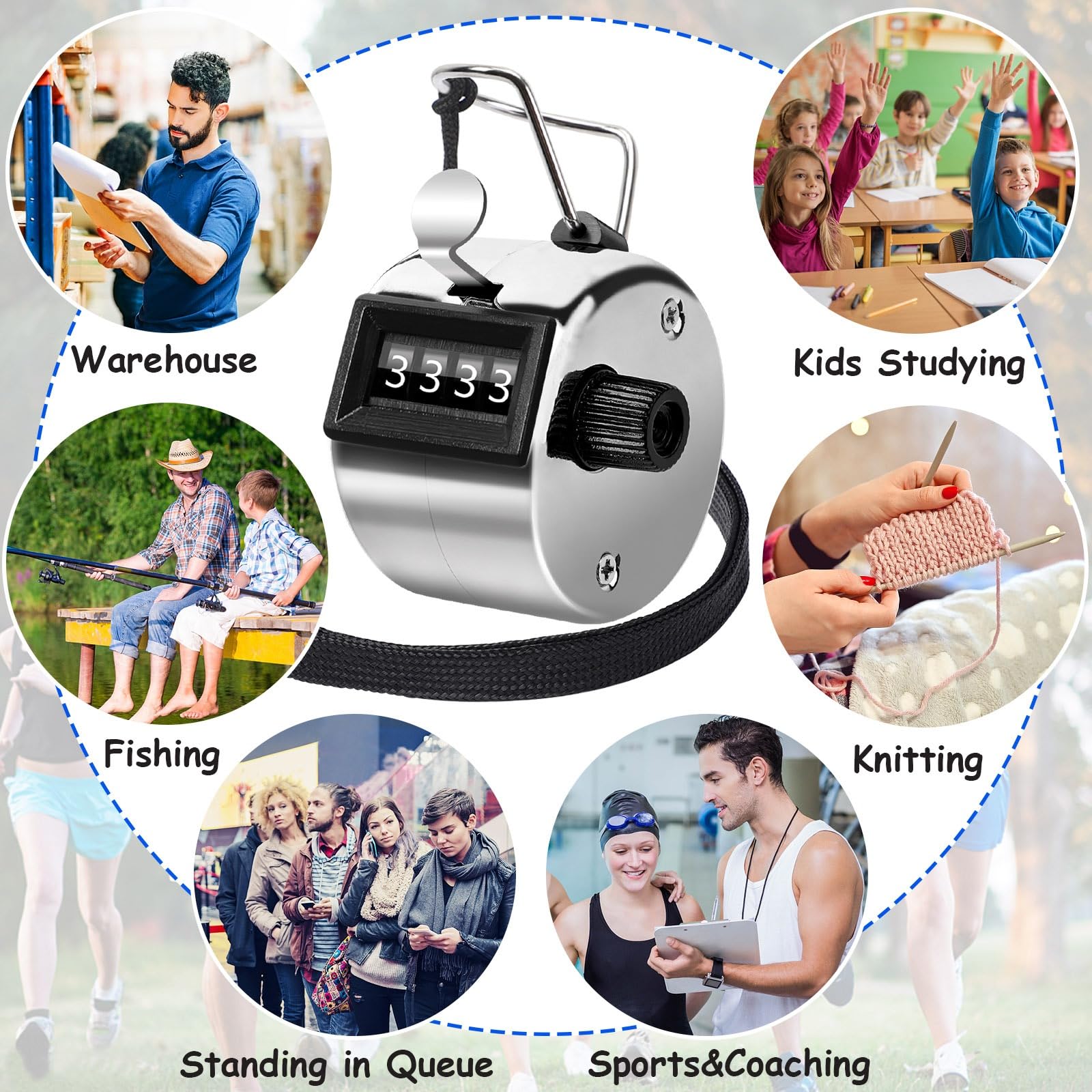 Event Clicker Counter Snapklik.com : FEBSNOW Hand Tally Counter 4 Digital Clicker Counter For ...