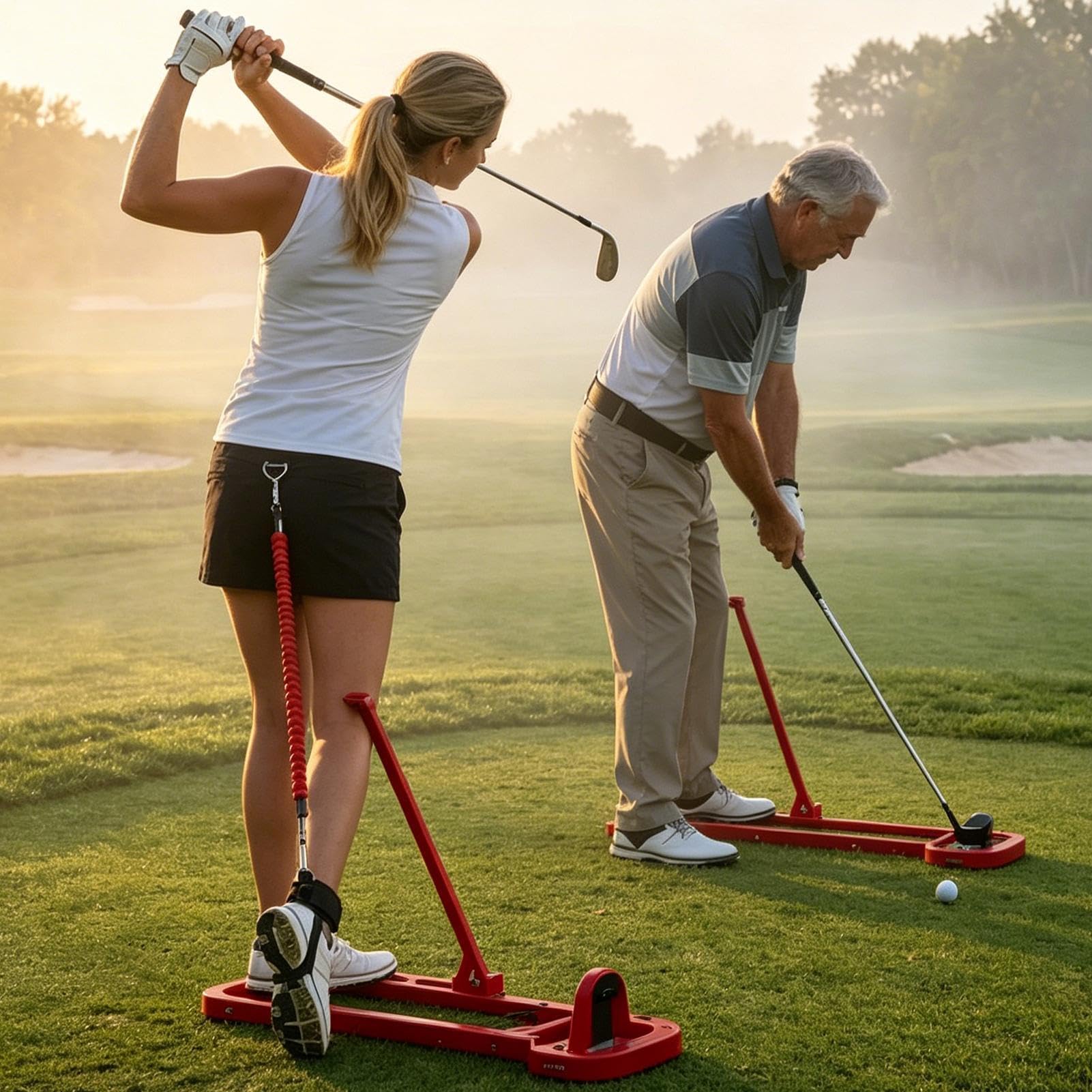 Trenażer do swingu golfowego Z Torbą I Regulowanym Paskiem Z Pętlą Na