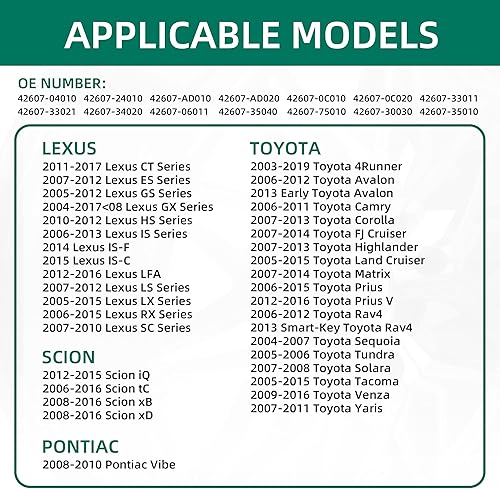 Miniatura 2 de Sensor de presión de neumáticos CDWTPS, 42607-33021 sensor TPMS, PMV-107J 315 Mhz, sistema de monitoreo de presión de neumáticos compatible con