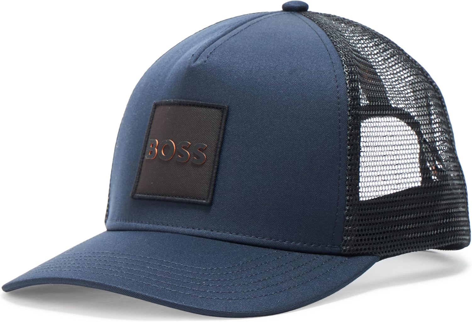 BOSS Mens Contrast Logo Trucker Hat