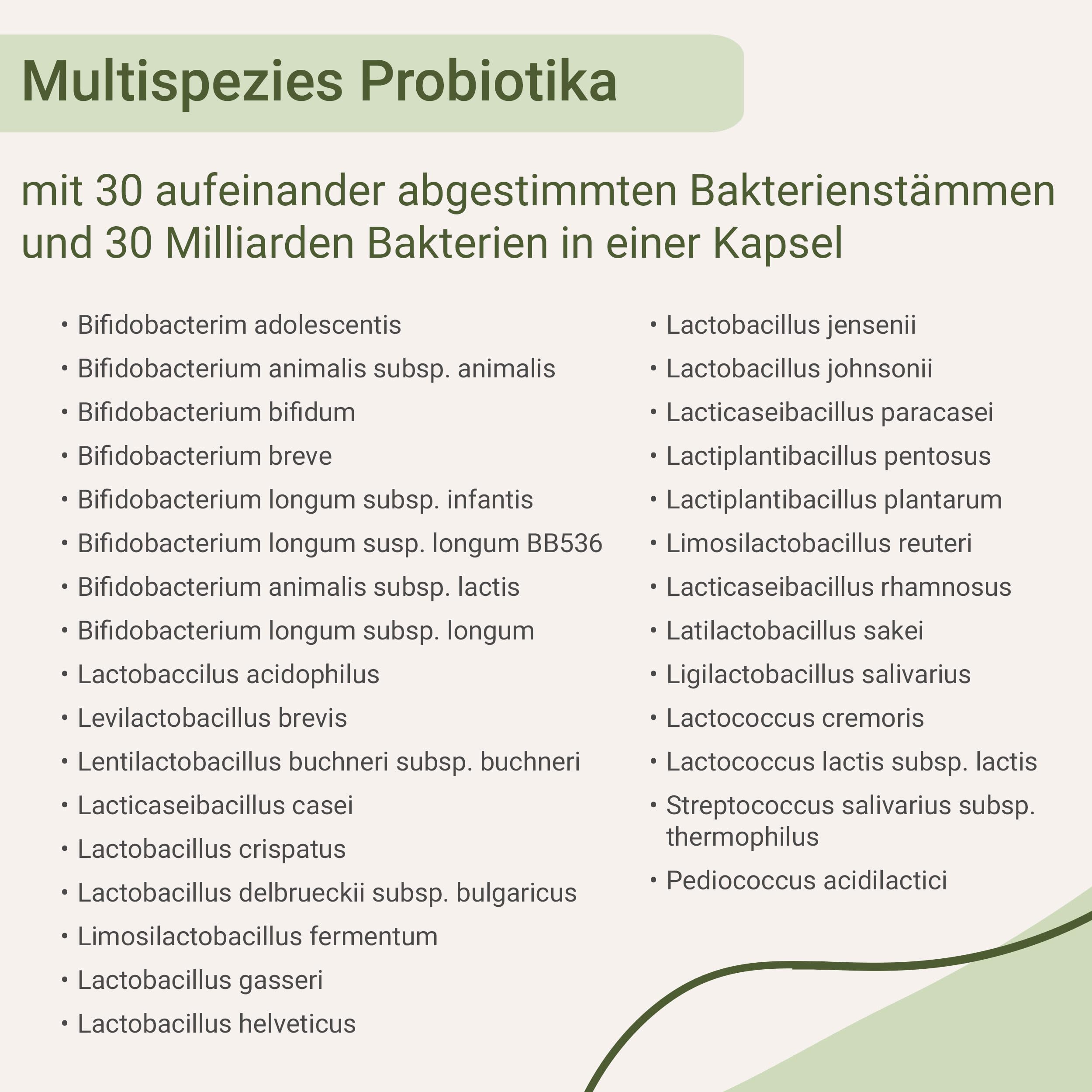 for you darmflora probio complete 30 Kapseln - Multispezies Probiotika mit 30 Bakterienstämmen & 30 Mrd. lebenden Bakterien - Magensaftresistent & mit Akazienfasern - Mit Biotin & Niacin