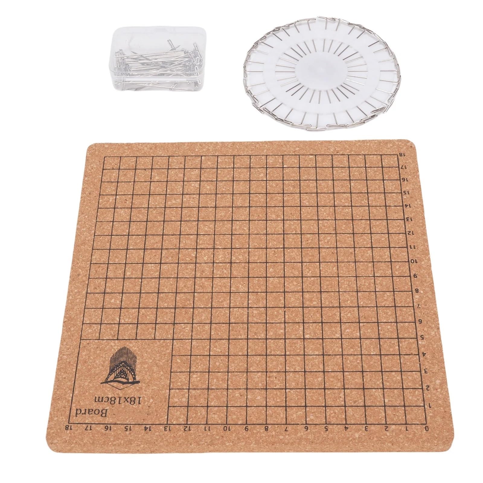 QAUUCP Macrame Project Board Macrame Board Set for Jewelry Making with 30 T Pins Handmade Braiding Kit Reusable Cork Supplies for Crafting