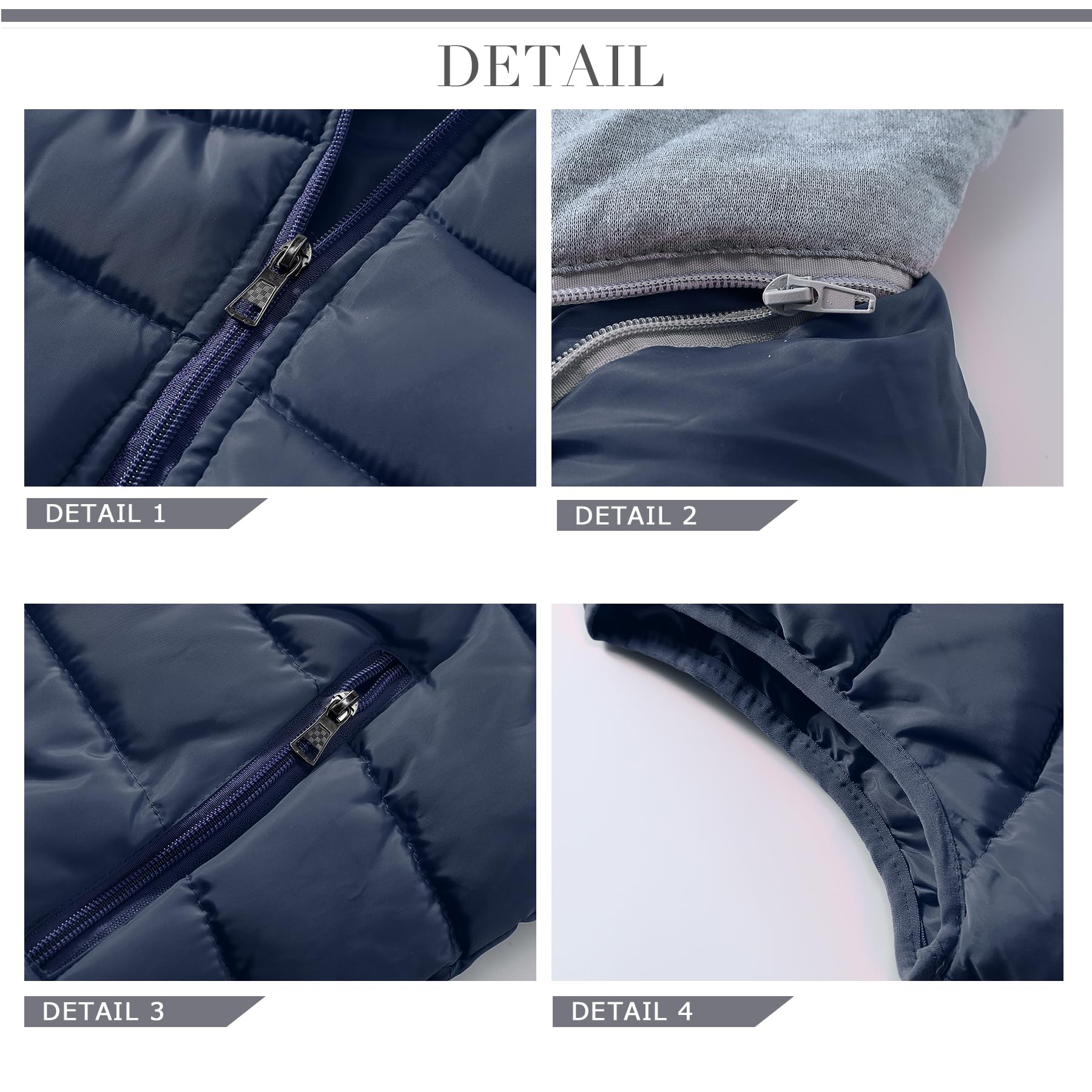YOUTHUP Gilet da Uomo Trapuntato Scaldamuscoli Giacca Leggera Senza Maniche con Cappuccio Gilet da Esterno