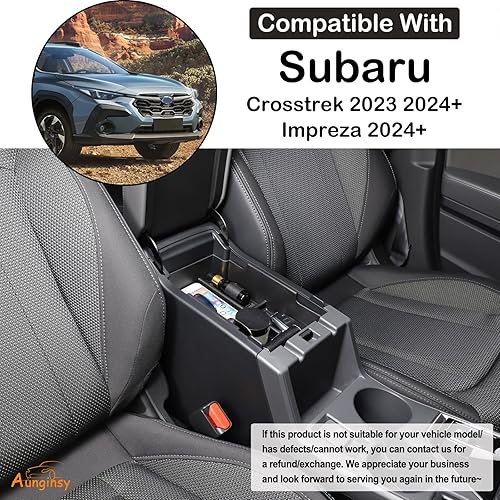 Miniatura 2 de Caja de almacenamiento para reposabrazos de automóvil, compatible con Subaru Crosstrek 2023 2024Subaru Impreza 2024, bandeja organizadora de consola