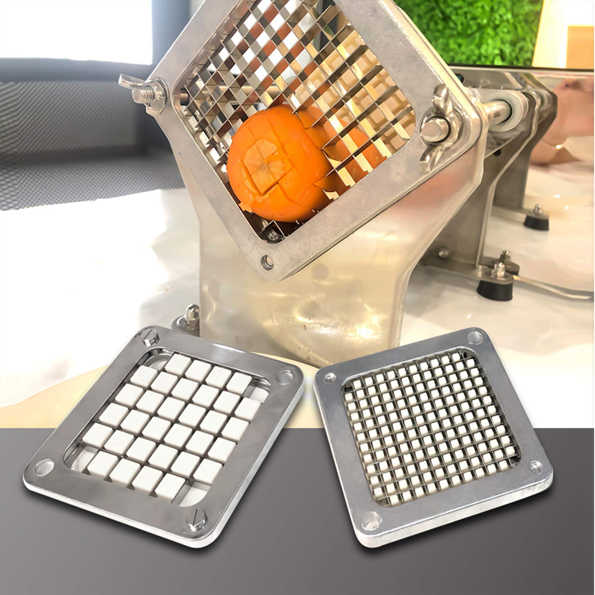 Cortador de frutas y verduras – Máquina de corte manual de patatas fritas, cortador de alimentos multifuncional para verduras, frutas, pepino