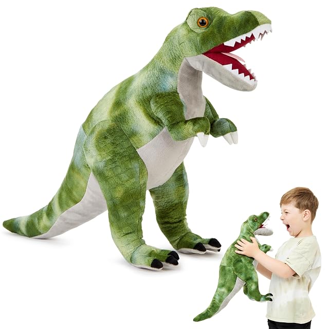Zappi Co T-Rex (Verde) Peluche para niños (Altura de 48-50 cm) Colección de Animales de Safari Oso de Peluche…