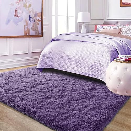 Miniatura 2 de Ompaa- Alfombra esponjosa, muy suave, para dormitorio, sala de estar, alfombra peluda de felpa grande  Alfombra para niños, sala de juegos,