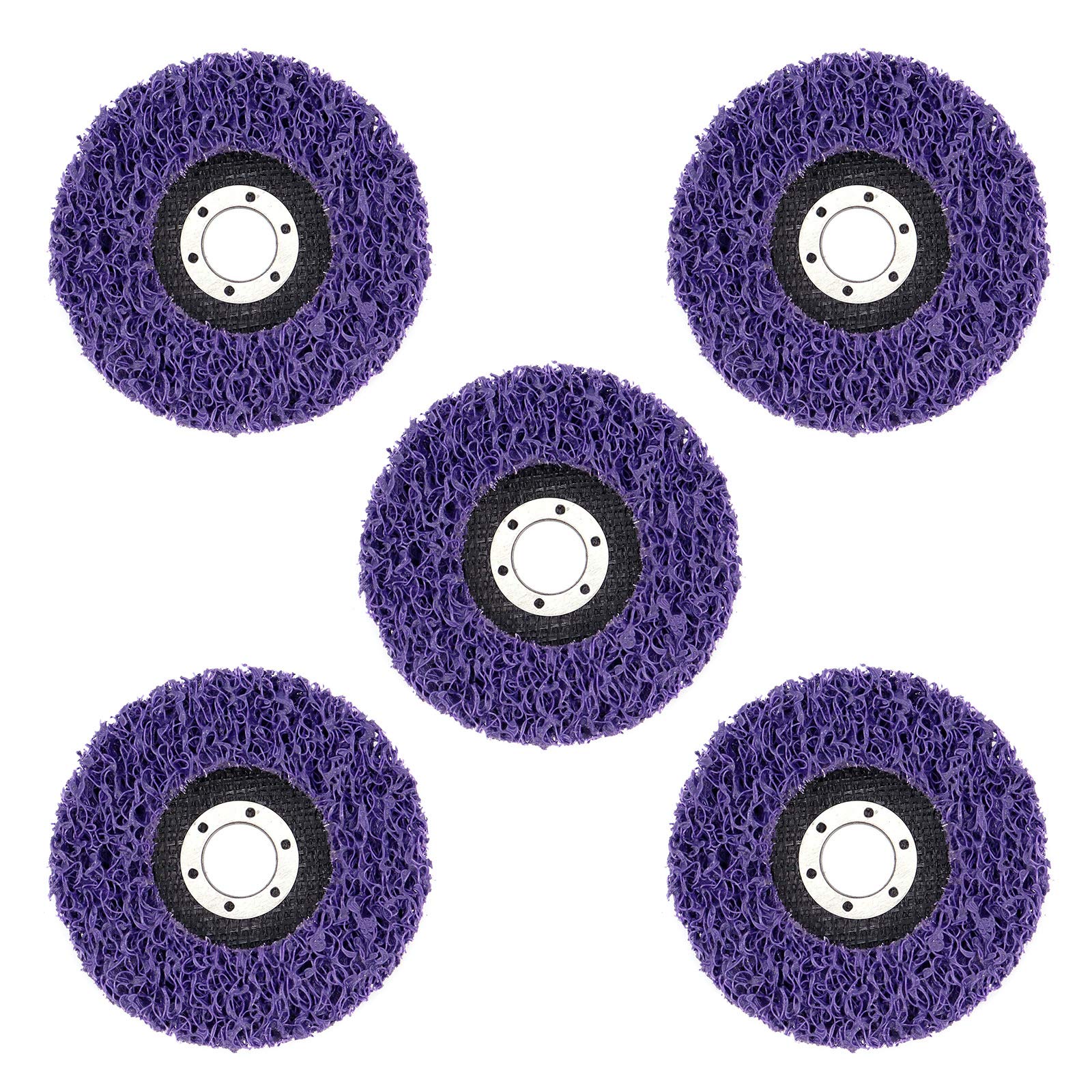 Dischi Abrasivi In Nylon 115 Mm | Set 5 Pezzi | Per Smerigliatrice Angolare | Levigatura E Lucidatura - Foto 4