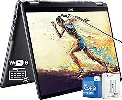 acer Laptop Chromebook Plus Spin 514 2 em 1 de 14 polegadas com tela sensível ao toque, Intel 10-Core i5-1334U de 13ª geração (Beat i7-1250U), 8GB LPDDR5X, SSD Pcle 4.0 de 512 GB, KB retroiluminado