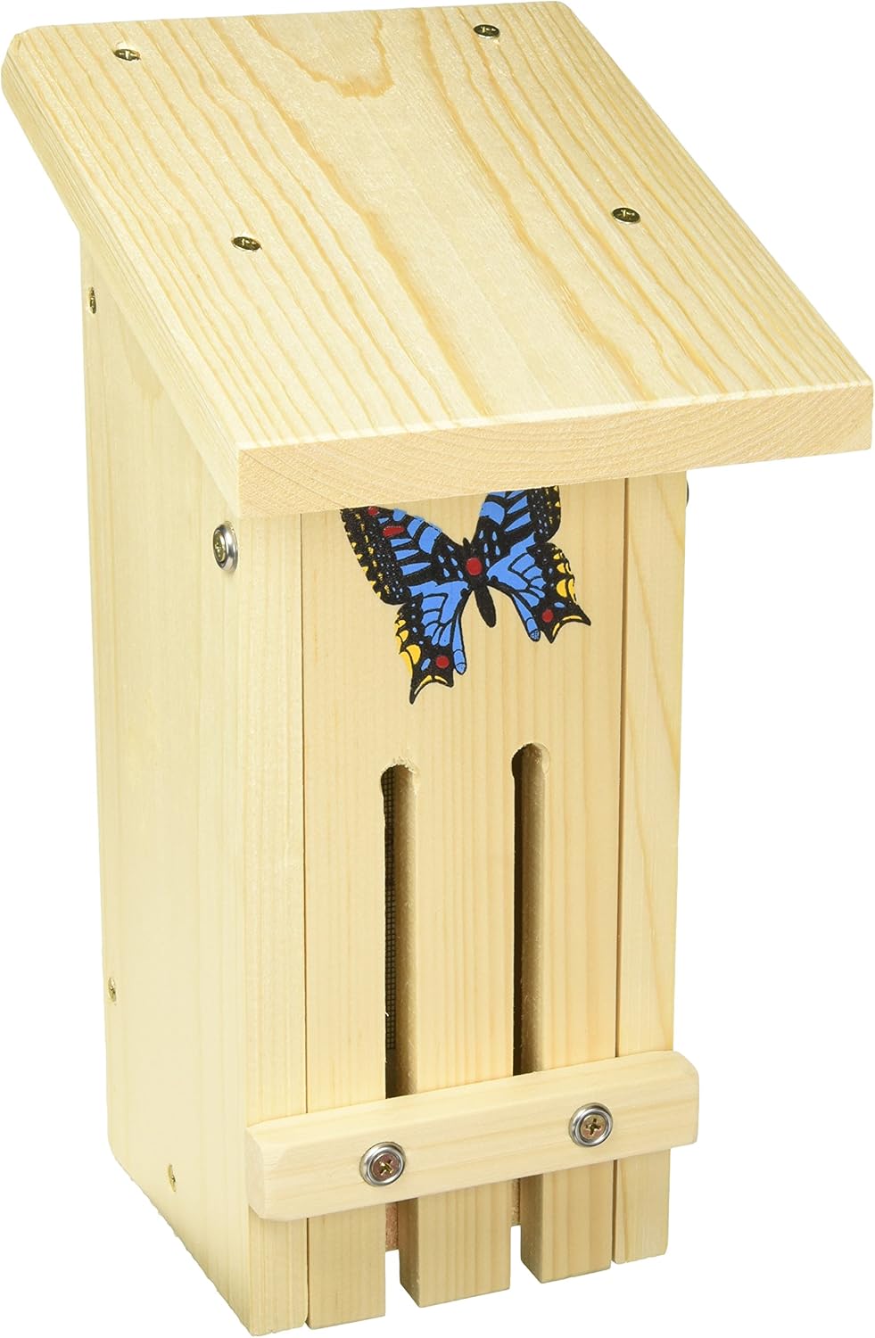 Stovall Products 14H Wood Small Butterfly Habitat Bird Houses Patio, Lawn & Garden