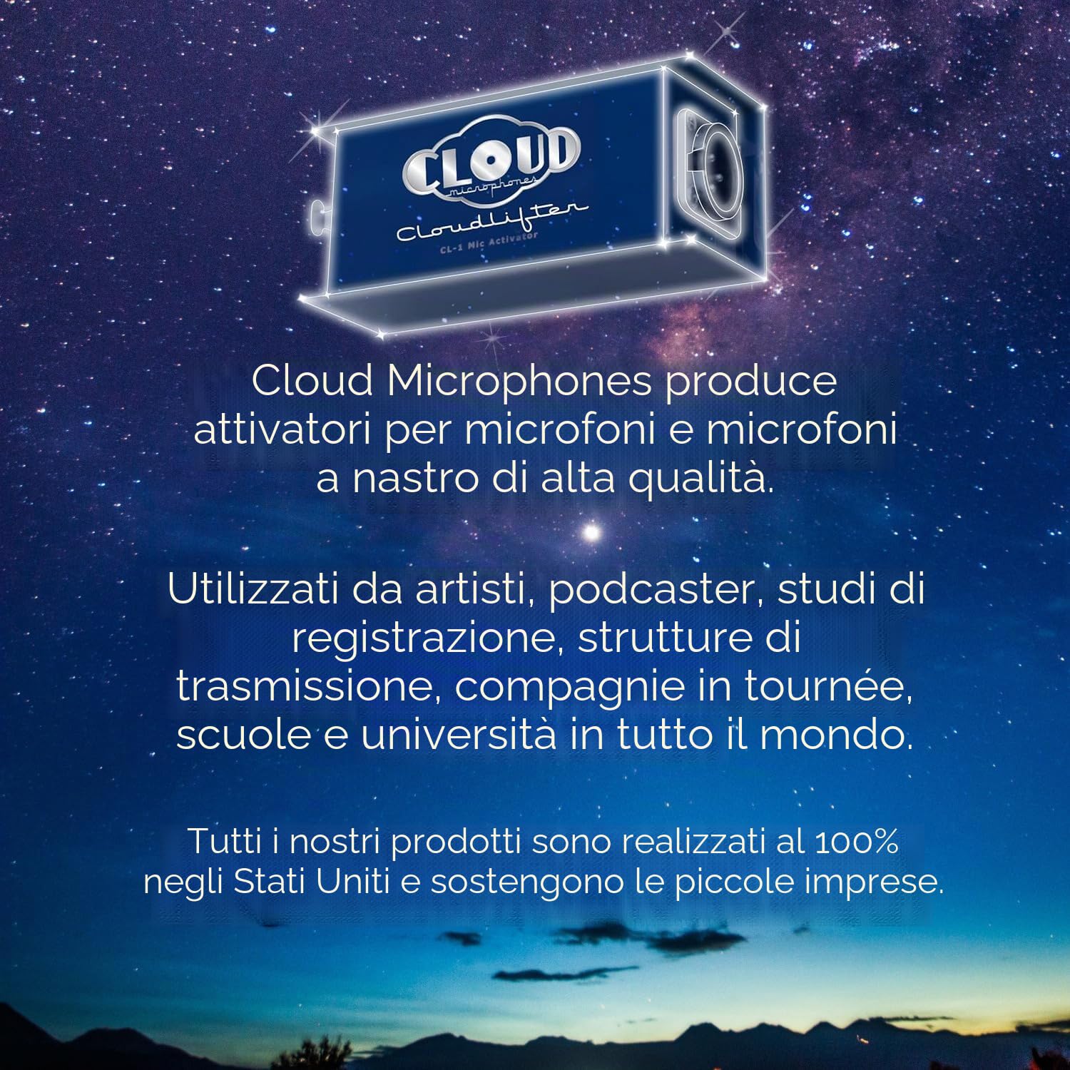 Cloud Microphones - Cloudlifter CL-1 Attivatore Mic - Guadagno Preamp Microfono Ultra-Pulito - Prodotto negli USA