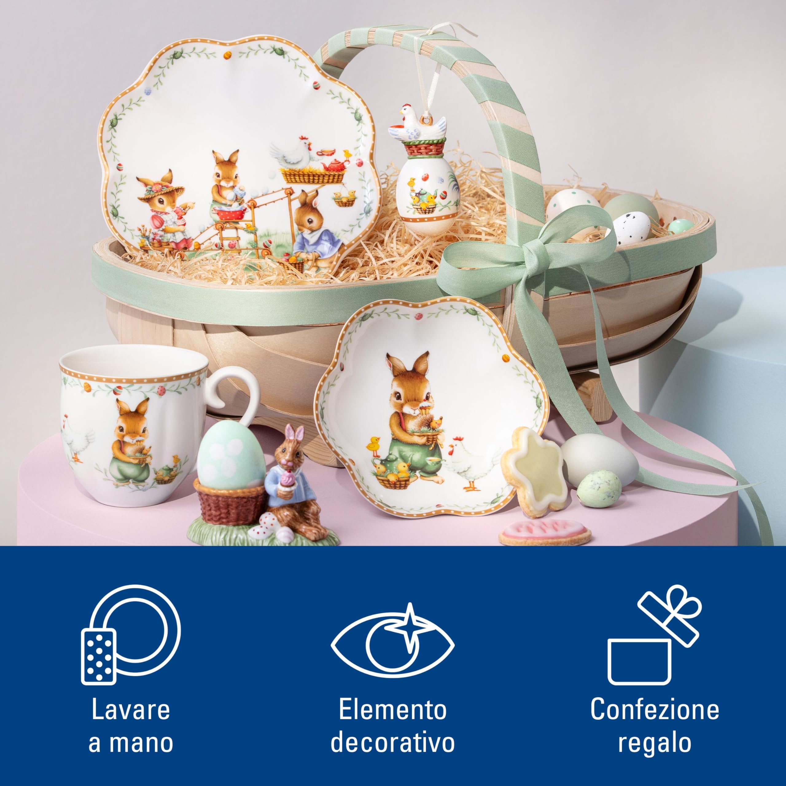 VILLEROY & BOCH Jahresteller 22,5cm Oster-Edition 2026 Premium Porzellan in Blü