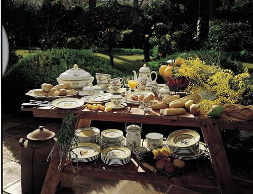 Miniatura 4 de Villeroy & Boch French Garden - Plato llano naranja, 10.25 pulgadas, blancomulticolor