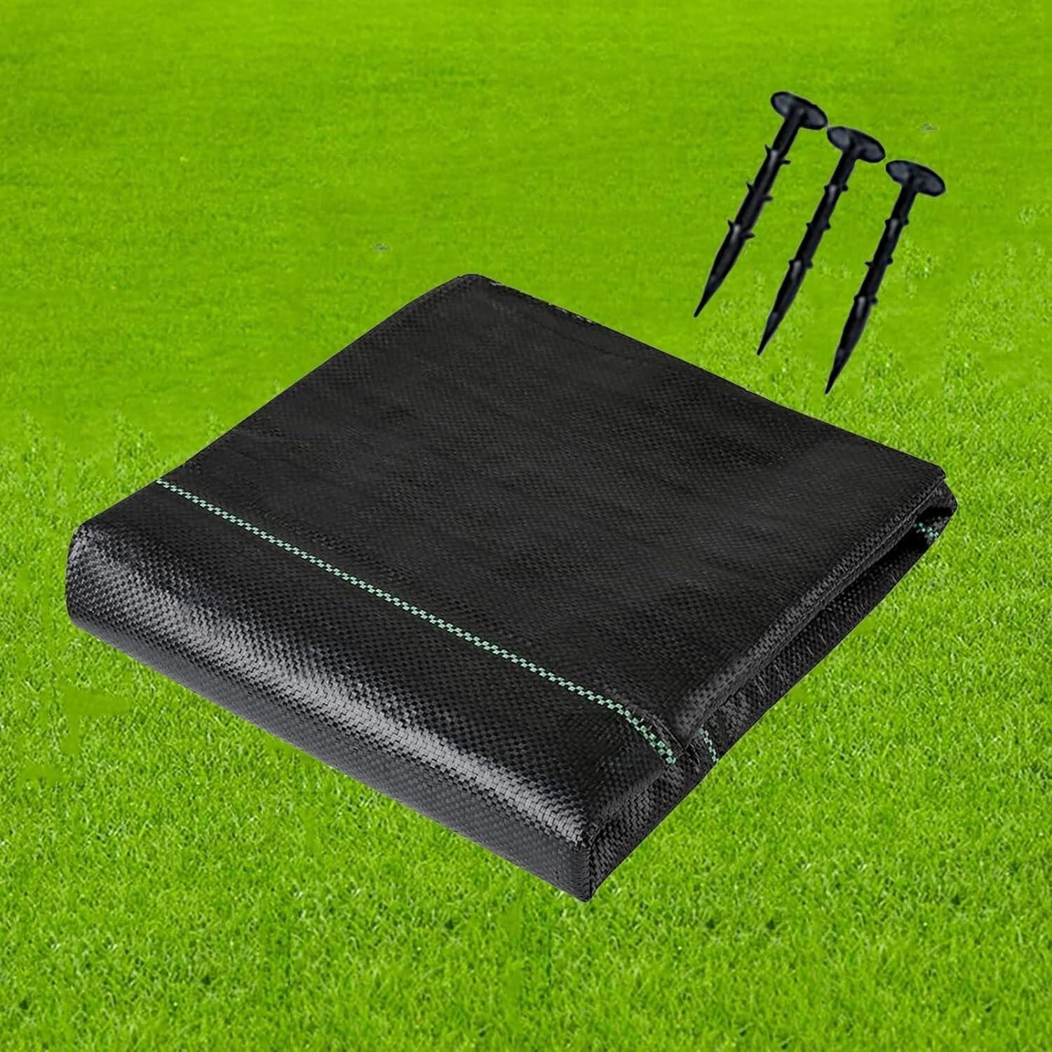 EPANO LXXW Malla Antihierbas Geotextil Paisaje Tela jardín Cubierta de Suelo Estera de jardinería Membrana de Control de malezas al Aire Libre(0.9x60m/3x200ft)