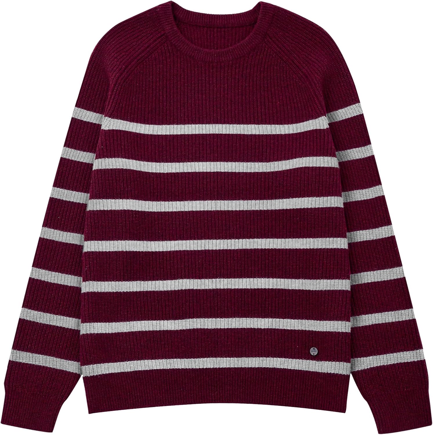KVSS Men's Crewneck 100% Pure Cashmere Sweater, Pullover Cashmere Sweaters for Mens with Stripes | Luxury from Inner Mongolia - Image 5