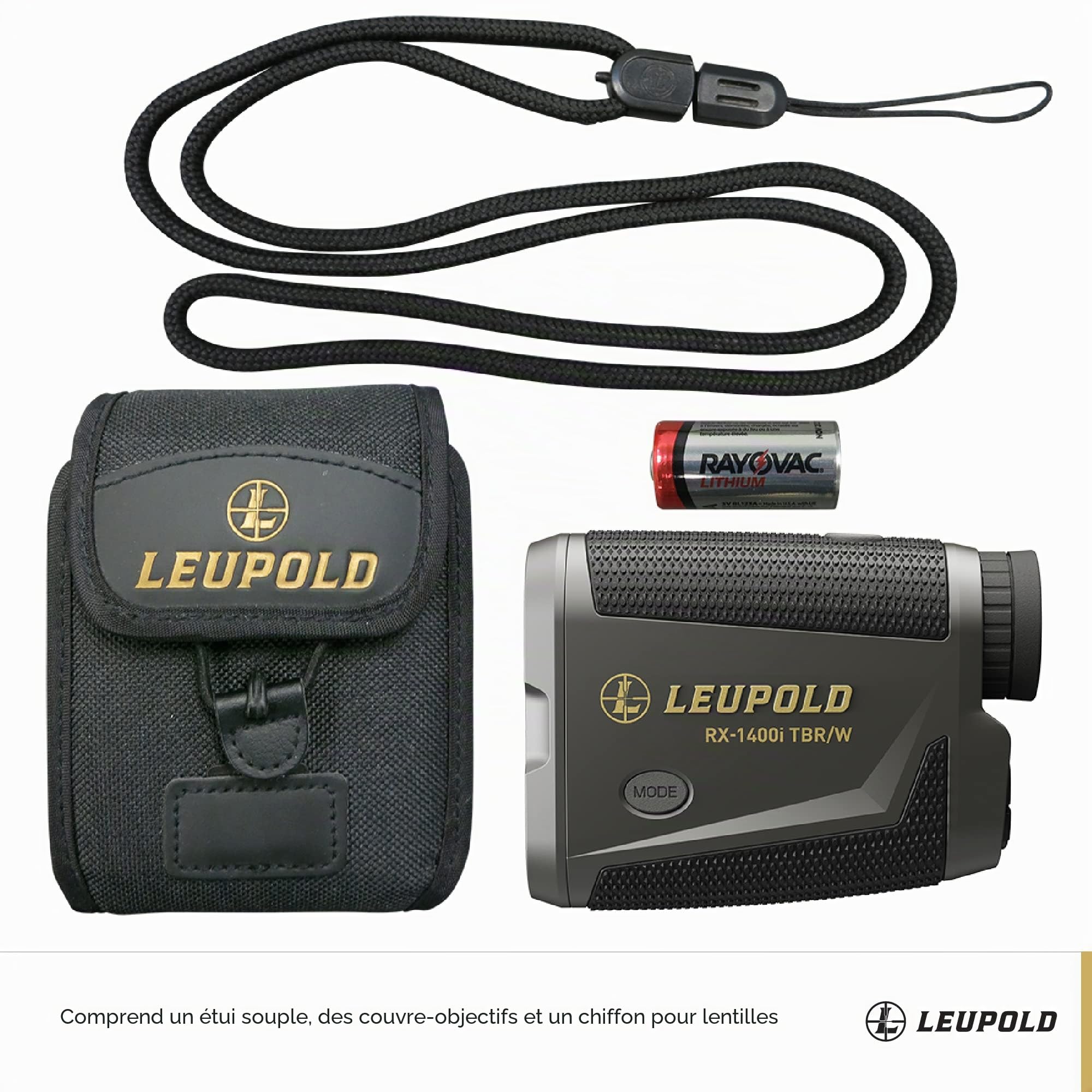 Leupold Télémètre RX-1400I TBR/W Gen 2 w/Flightpath, Noir/Gris