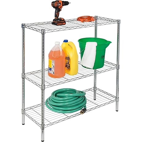 Honey-Can-Do 3-Tier Heavy-Duty Adjustable Shelves: Durable and Strong