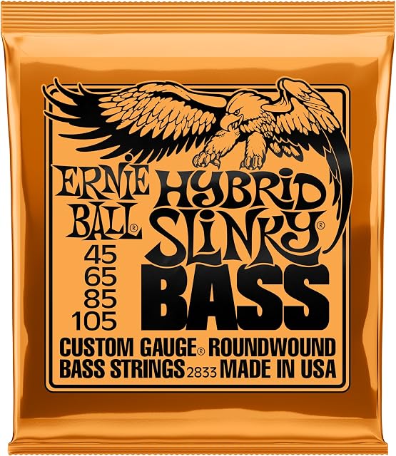 Ernie Ball Hybrid Slinky Nickel Wound Electric Bass Strings - 45-105 Gauge